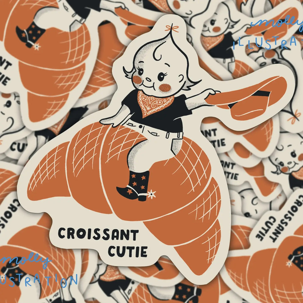 Crossant Cutie Sticker