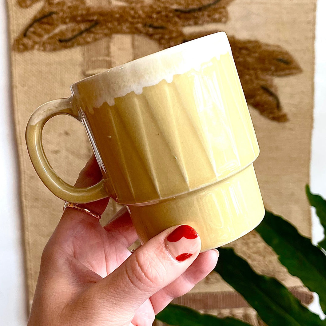Yellow Drip Mug