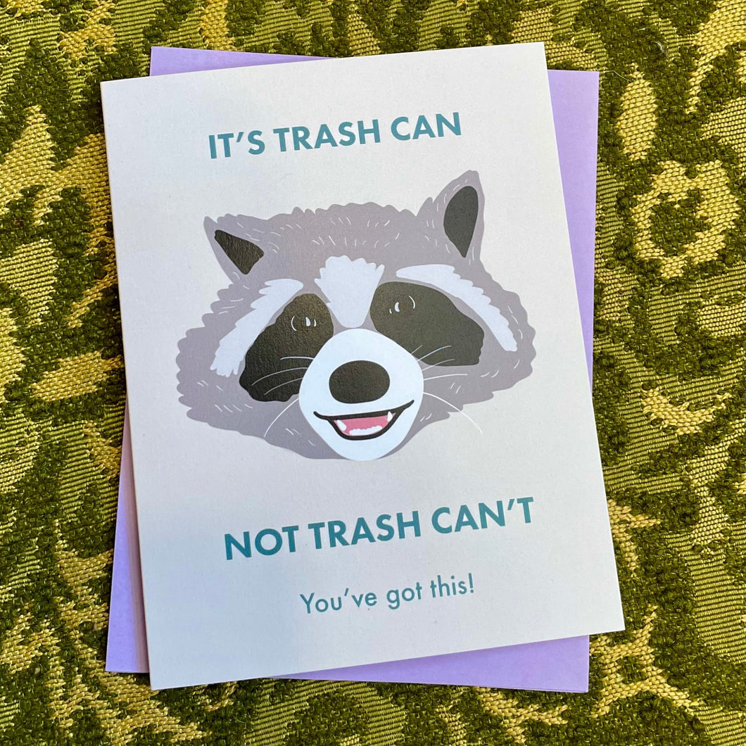 Raccoon Trash Card