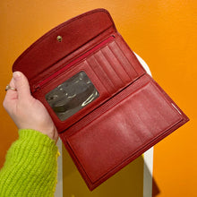 Load image into Gallery viewer, Red Leather Wallet
