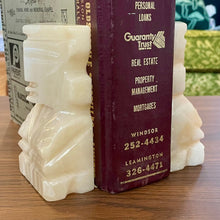 Load image into Gallery viewer, Carved Onyx Aztec Bookends
