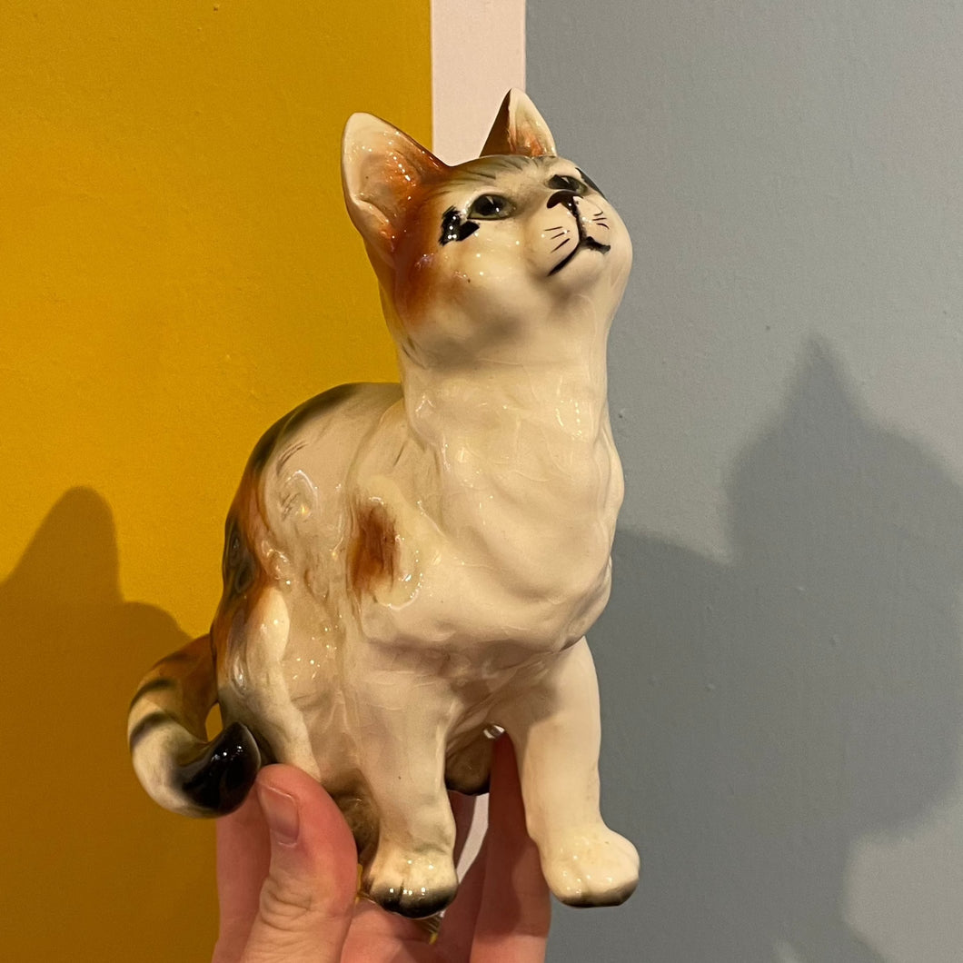 Vintage Ceramic Tabby Cat