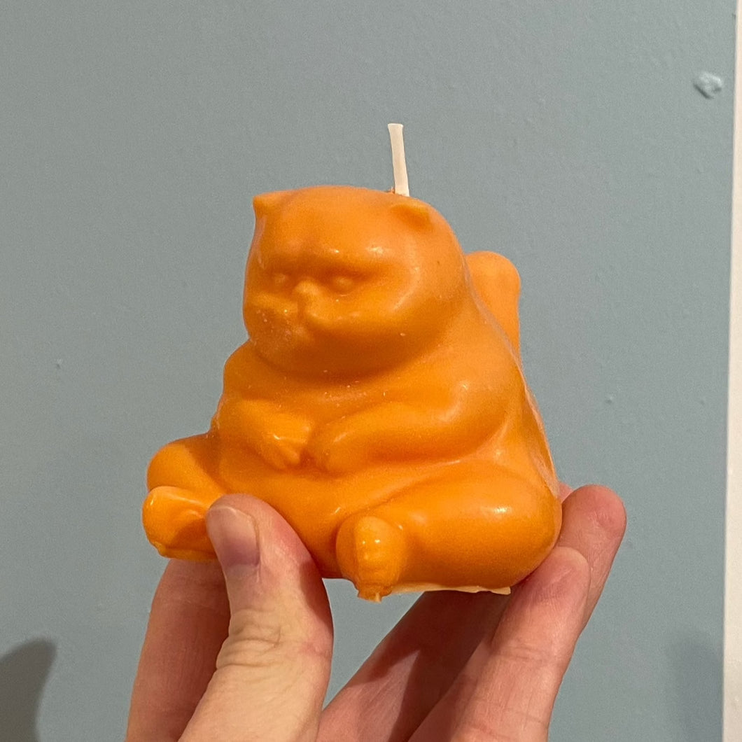 Angry Cat Candle