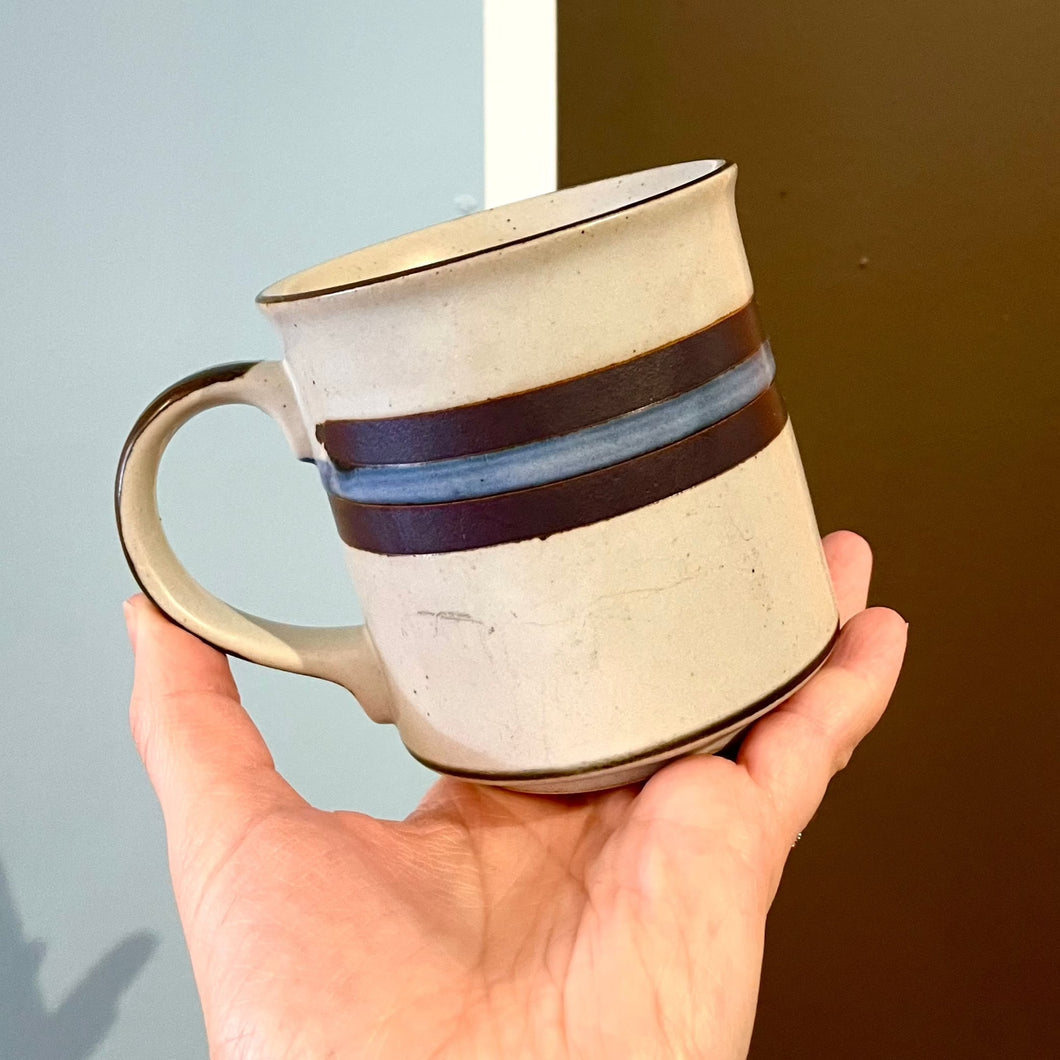 Striped Stoneware Mug