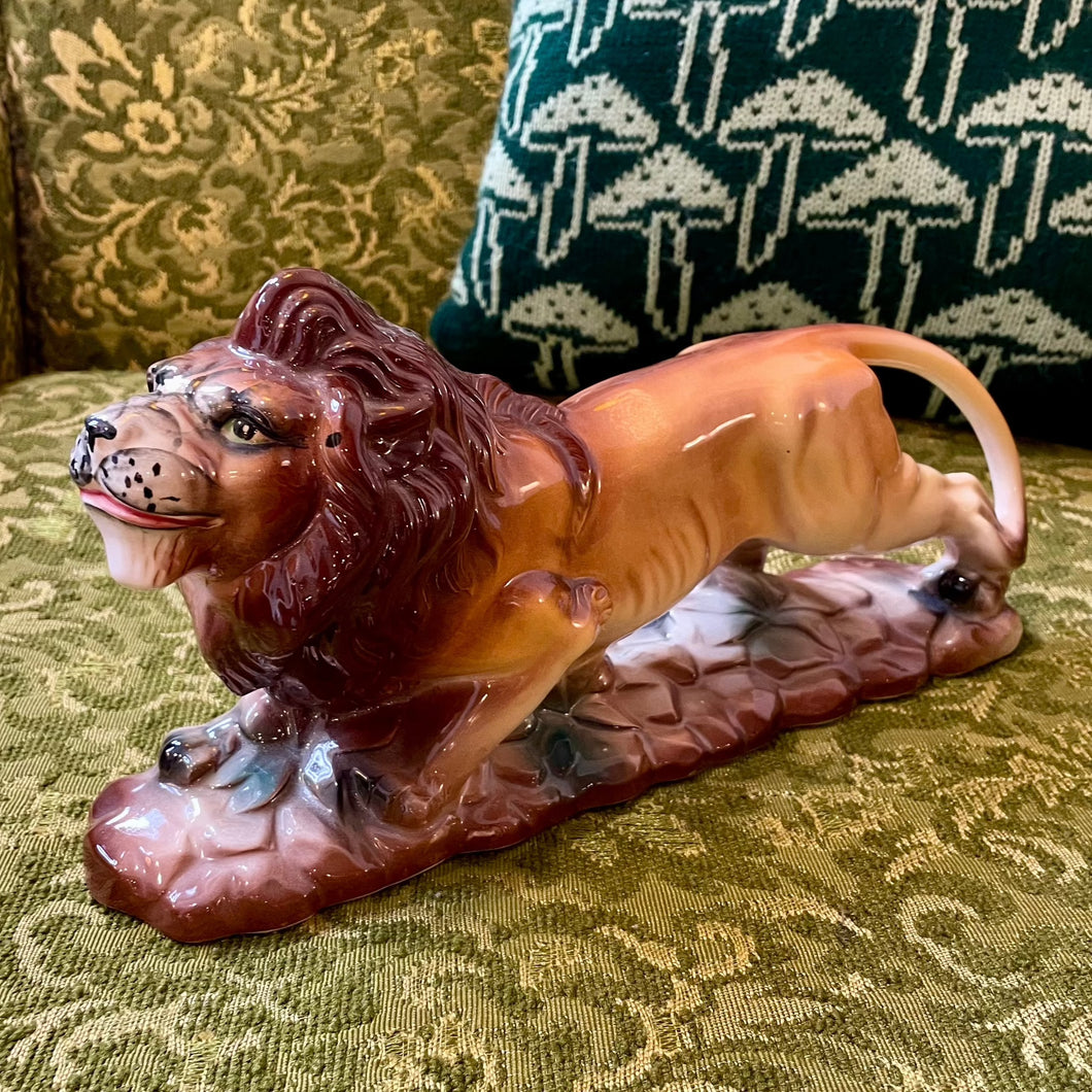 MCM Vintage Ceramic Lion