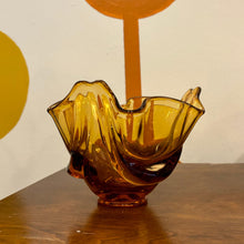 Load image into Gallery viewer, Amber Viking Glass Bowl
