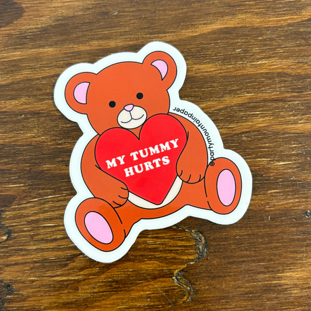 Tummy Bear Sticker
