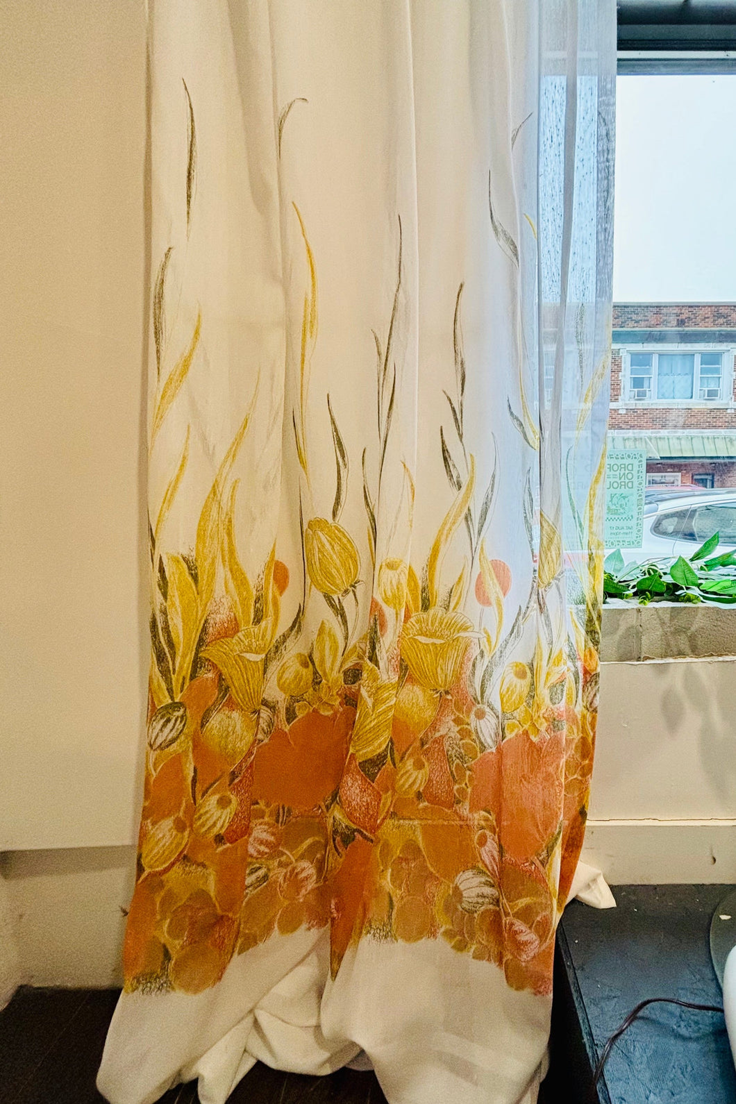 Garden Florals 70's Curtains (Pair)