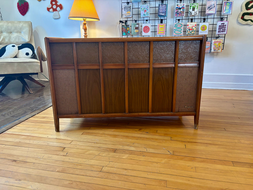 MCM Magnavox Stereo Turntable Console with Speakers