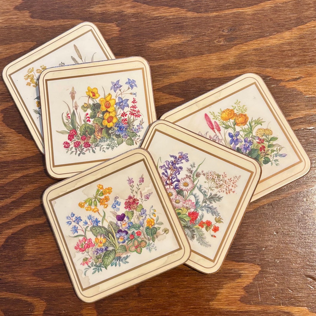 Floral Coaster Set (5)