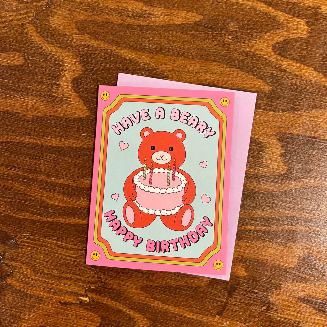 A Beary Happy Birthday Card