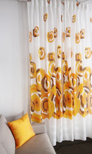 Load image into Gallery viewer, Golden Roses Retro Curtains (Pair)
