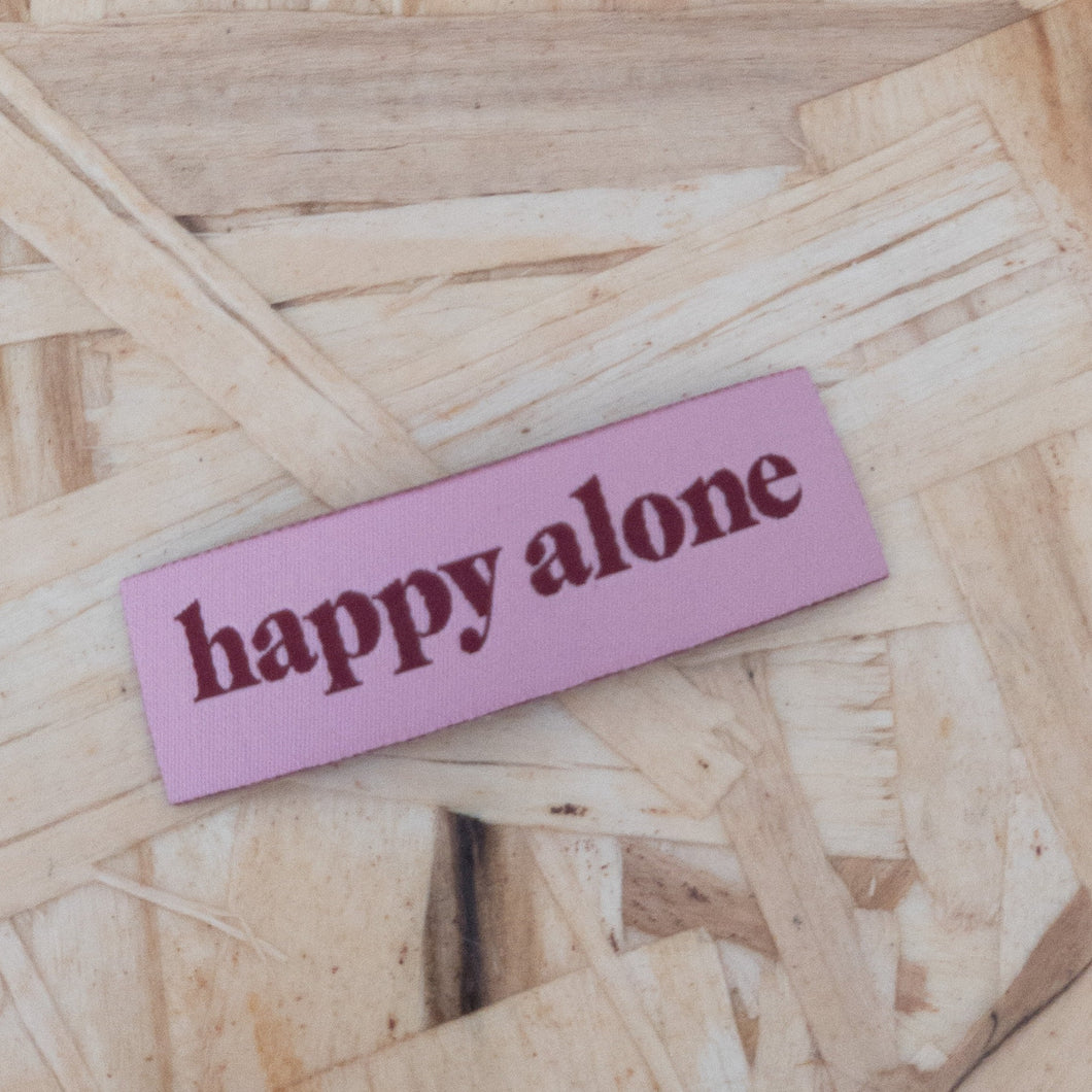 Happy Alone Patch