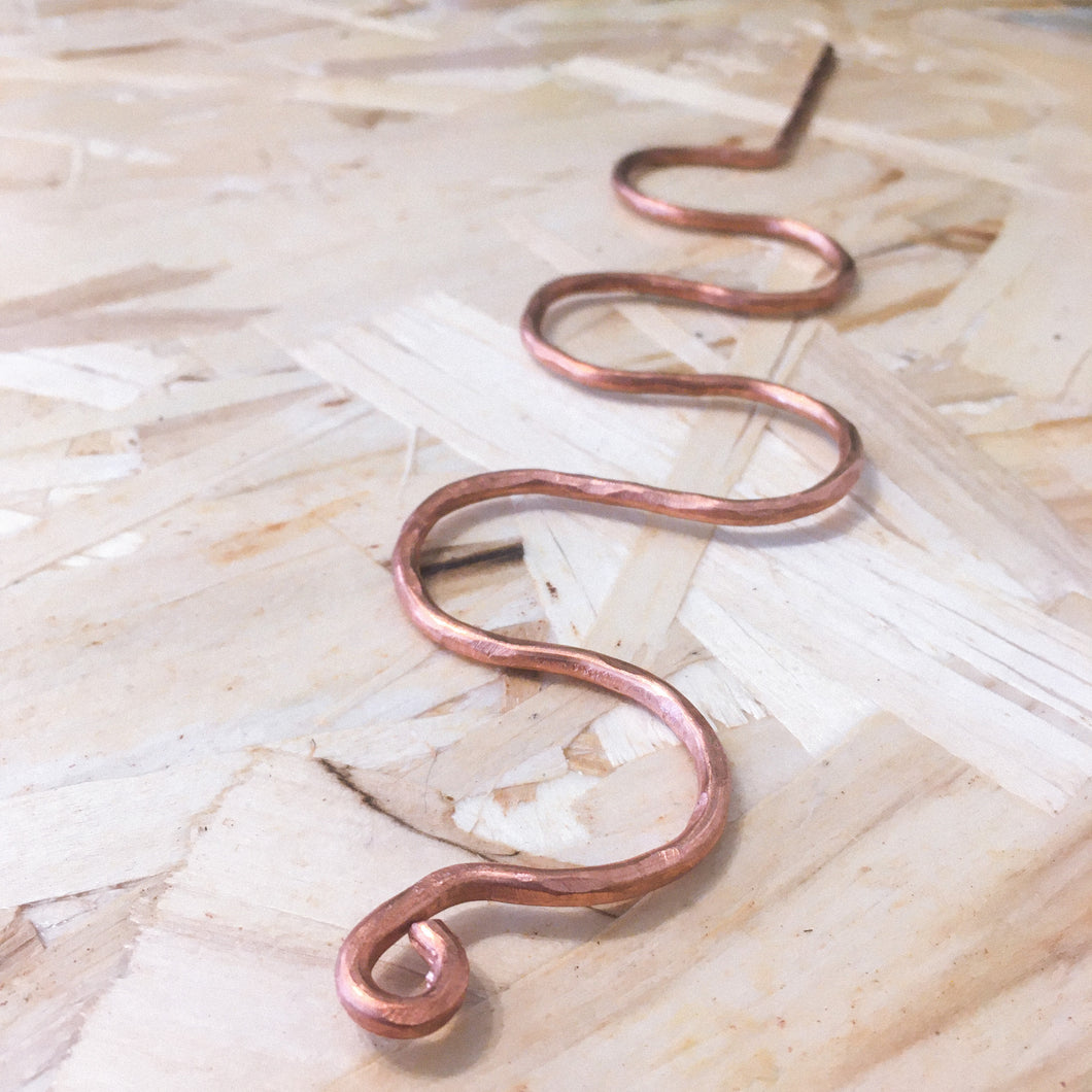 Copper Serpent Plant Stick