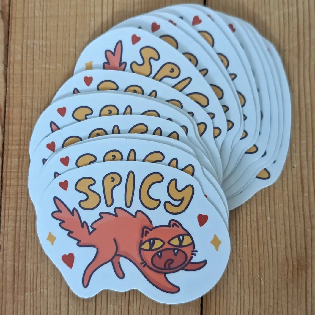 Spicy Cat Sticker